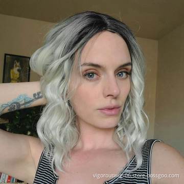 Lifelike Hair Custom Futura Glueless Cosplay Cheap Free Sample Curly For Black Woman Jewish Wig Kosher Ombre Blonde Bob Wigs
